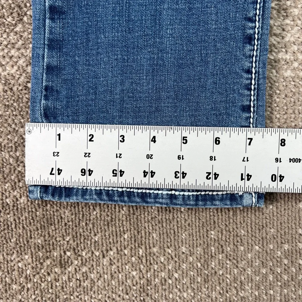 Vaccari Paz Women 26L Blue Denim Bootcut Jeans Embellished‎ Rhinestone Western